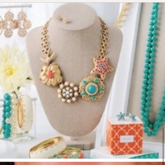 Stella & Dot Retired🌺🕊Birds of Paradise Necklace - Picture 3 of 4